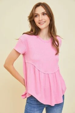 Ribbed Babydoll Top | S - L