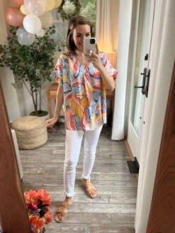 Abstract Print Short Sleeve Top | S-3X -STACCATO Sale Store uczAl5dtchLGjHwup0KnDEN8vHc9DFPjBNyVRWul