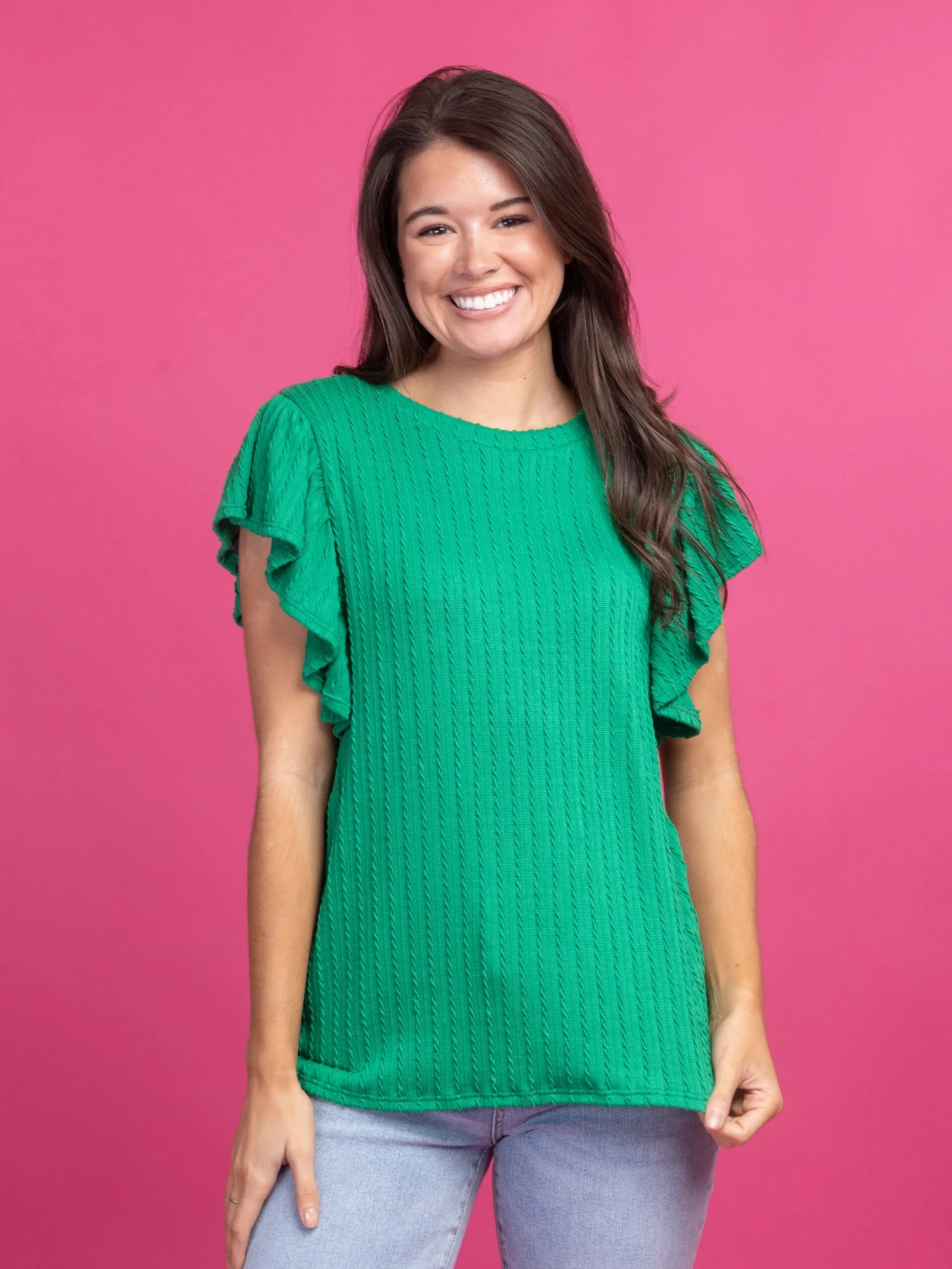 Boho Breeze Ruffle Sleeve Top | S - 3XLSet W/ Sku49295 4 Boho Breeze Ruffle Sleeve Top | S - 3XLSet W/ Sku49295 - Image 2