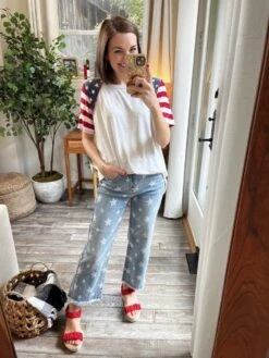 Contrast Short Sleeve Top |S-3XL