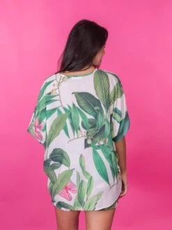 Oversized Hot Pink Leaf Print V Neck Top | S-3X Set W/ Sku49556 -STACCATO Sale Store yKsaq2WFAPNQwM5bnfbUiit5jEdWg4JGZJTZD7wA
